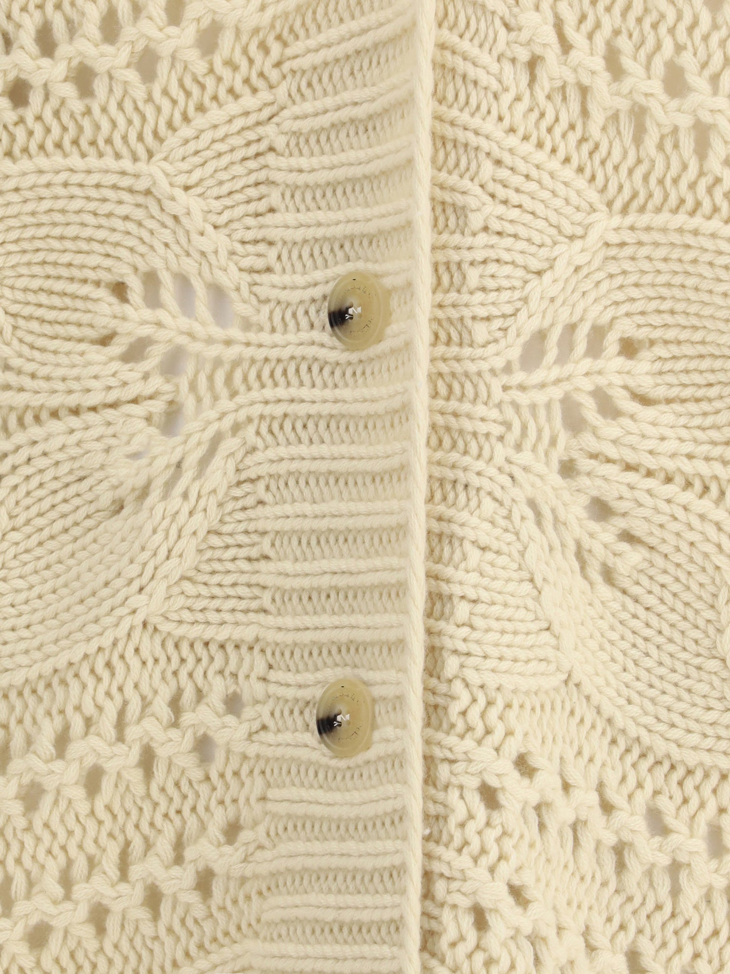 ERMANNO SCERVINO 38 perforated cashmere cardigan