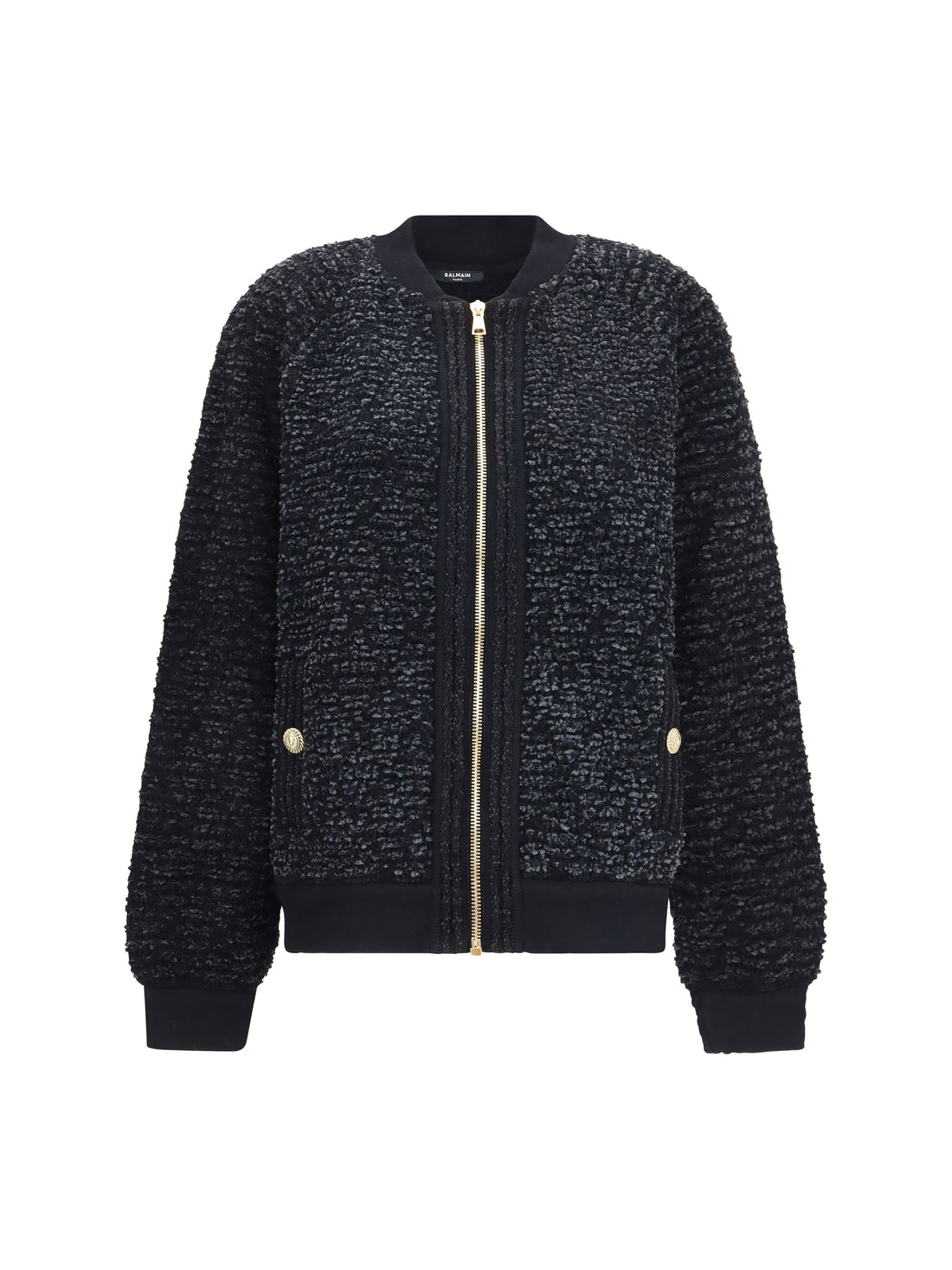 BALMAIN 36 zip jacket with sequin details