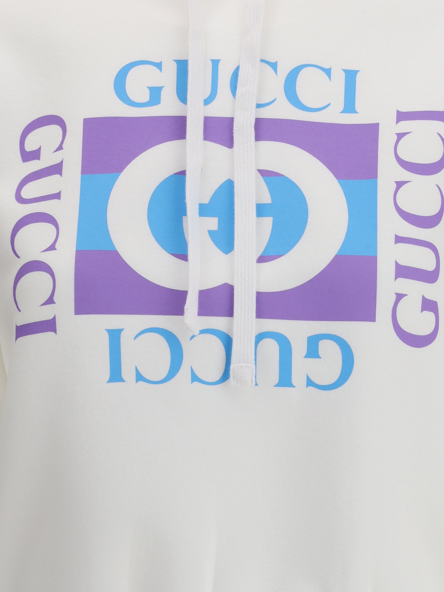 GUCCI M printed logo hoodie