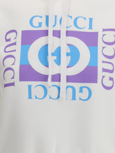 GUCCI M printed logo hoodie