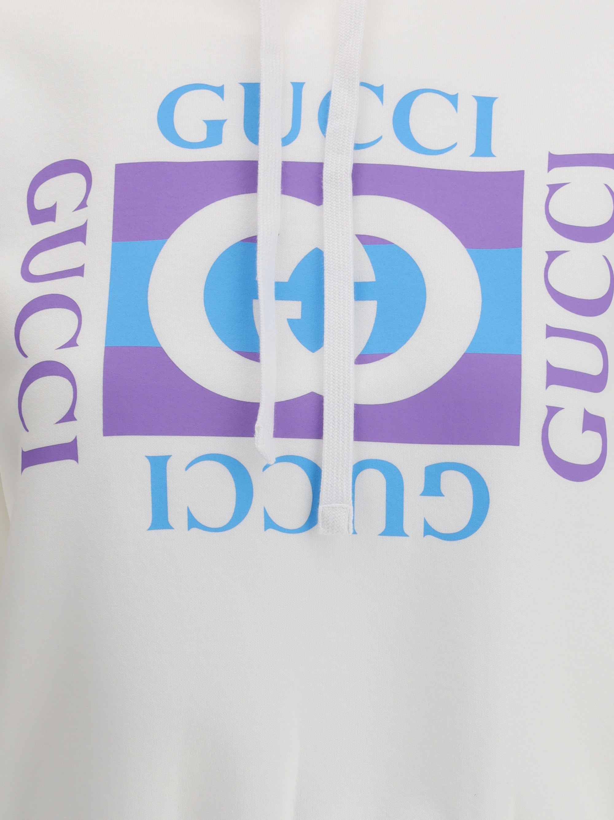 GUCCI M printed logo hoodie