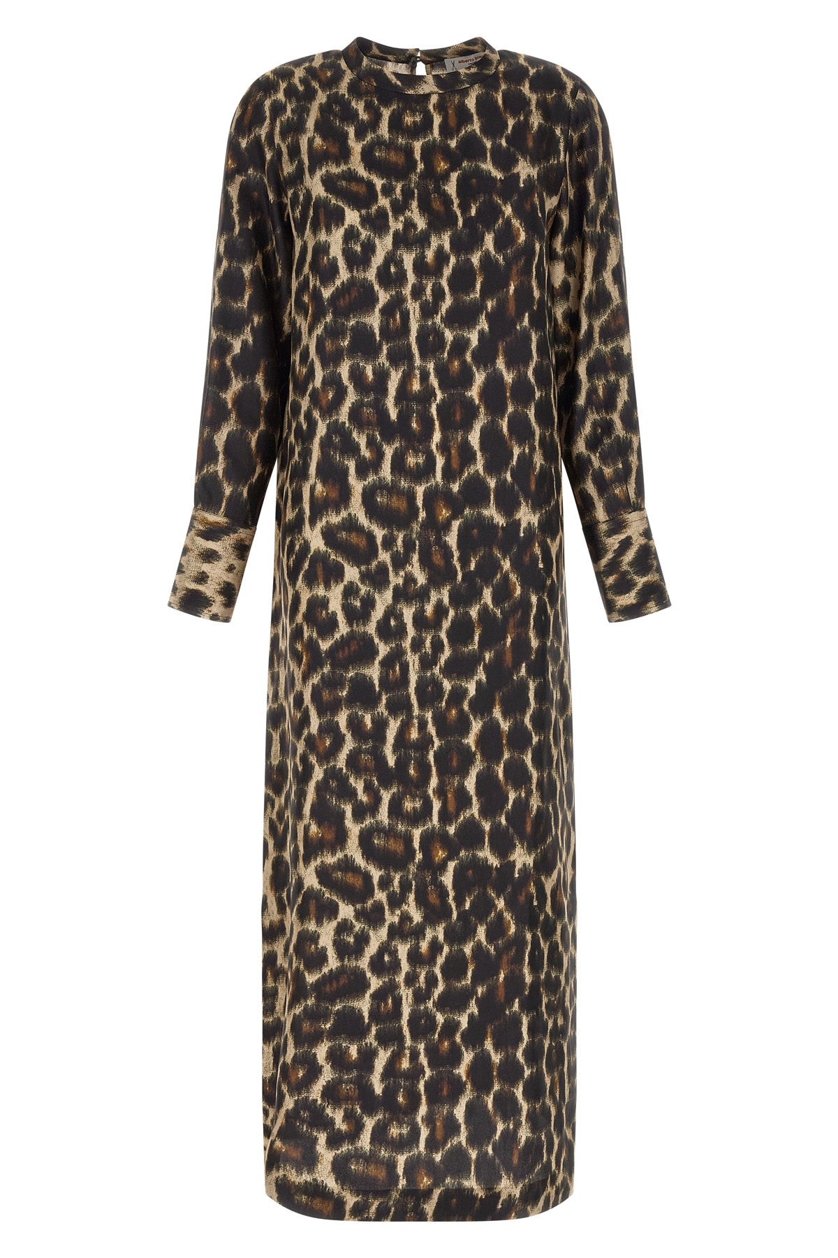 the alberto biani long dress defines contemporary elegance through its fluid pur