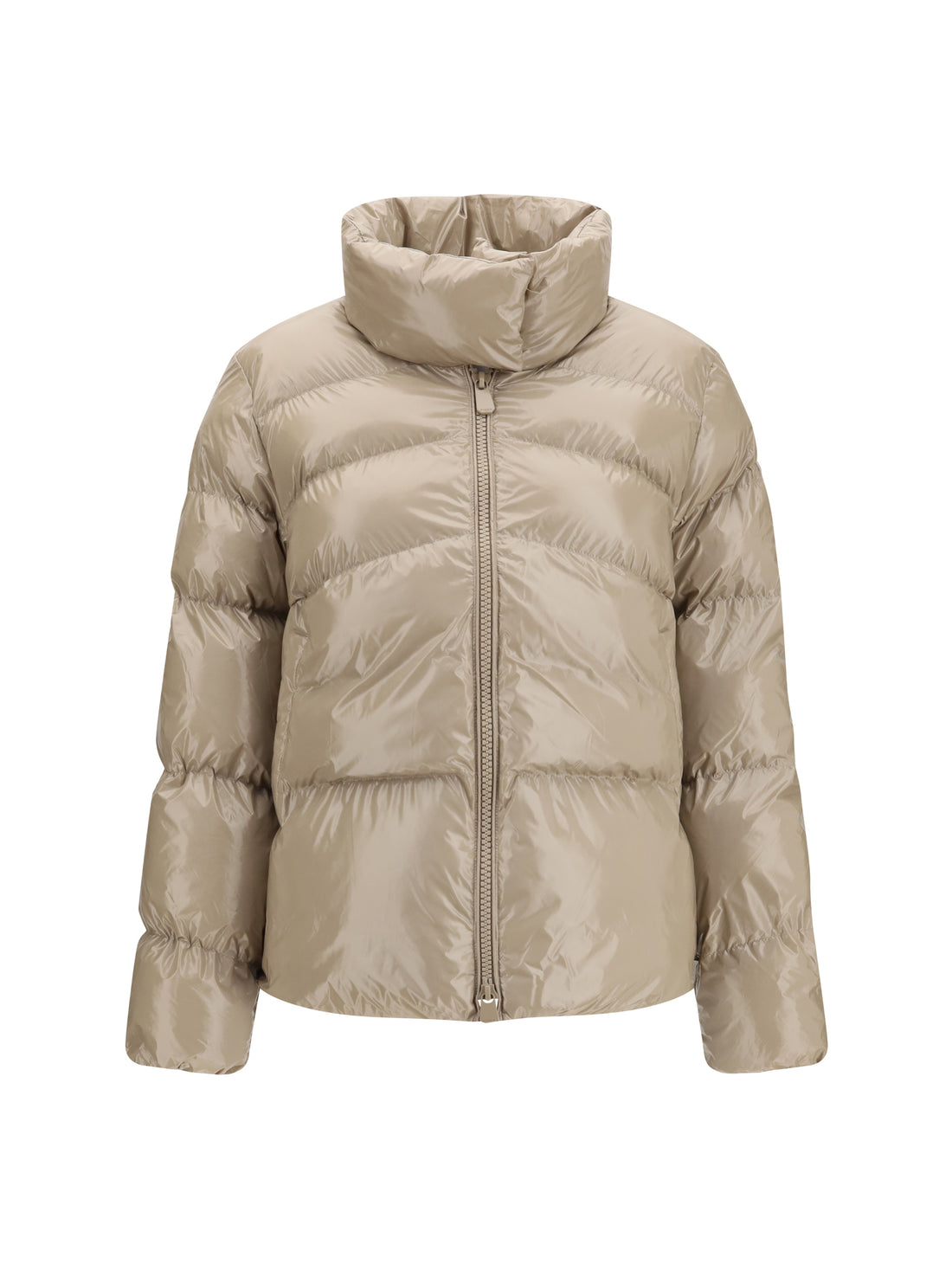 PINKO 38 glossy quilted puffer jacket