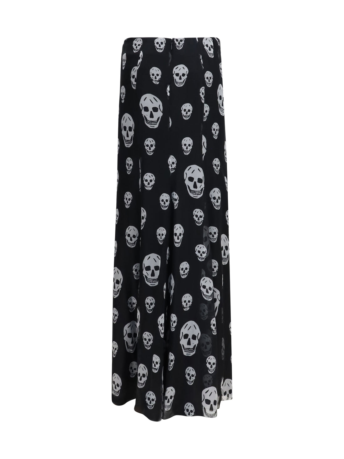 ALEXANDER MCQUEEN 40 draped long skull skirt