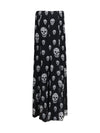 draped long skull skirt