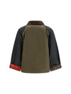 patchwork transport waxed jacket