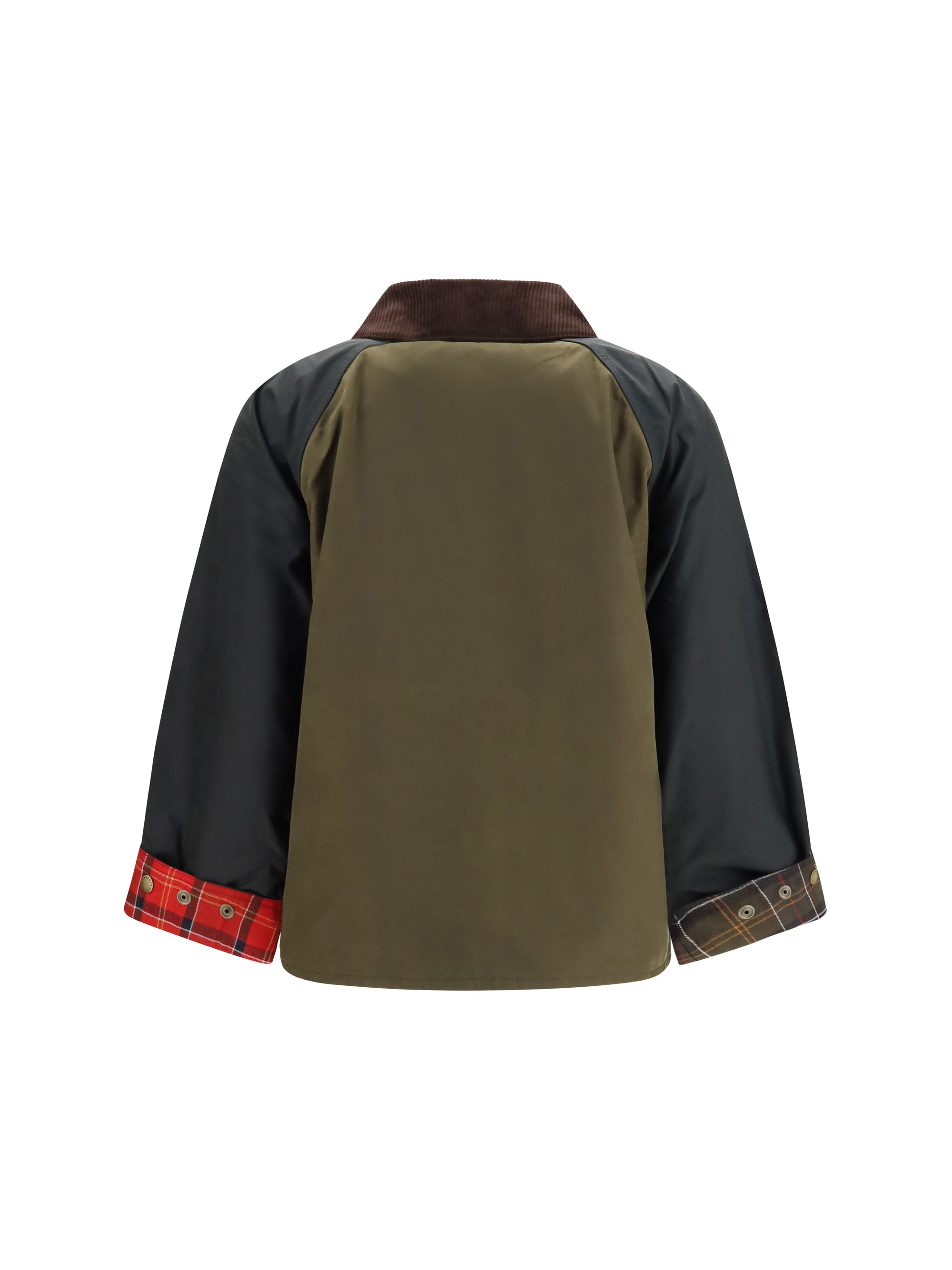 patchwork transport waxed jacket