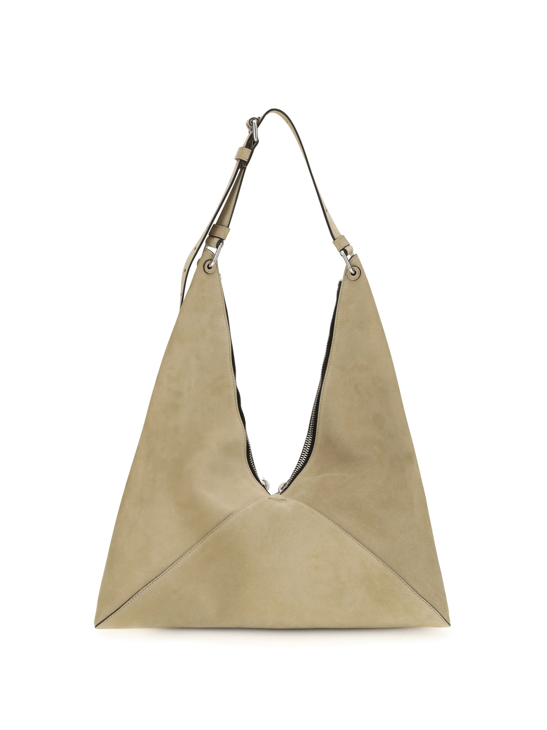 MOSCHINO OS suede hobo tote bag 