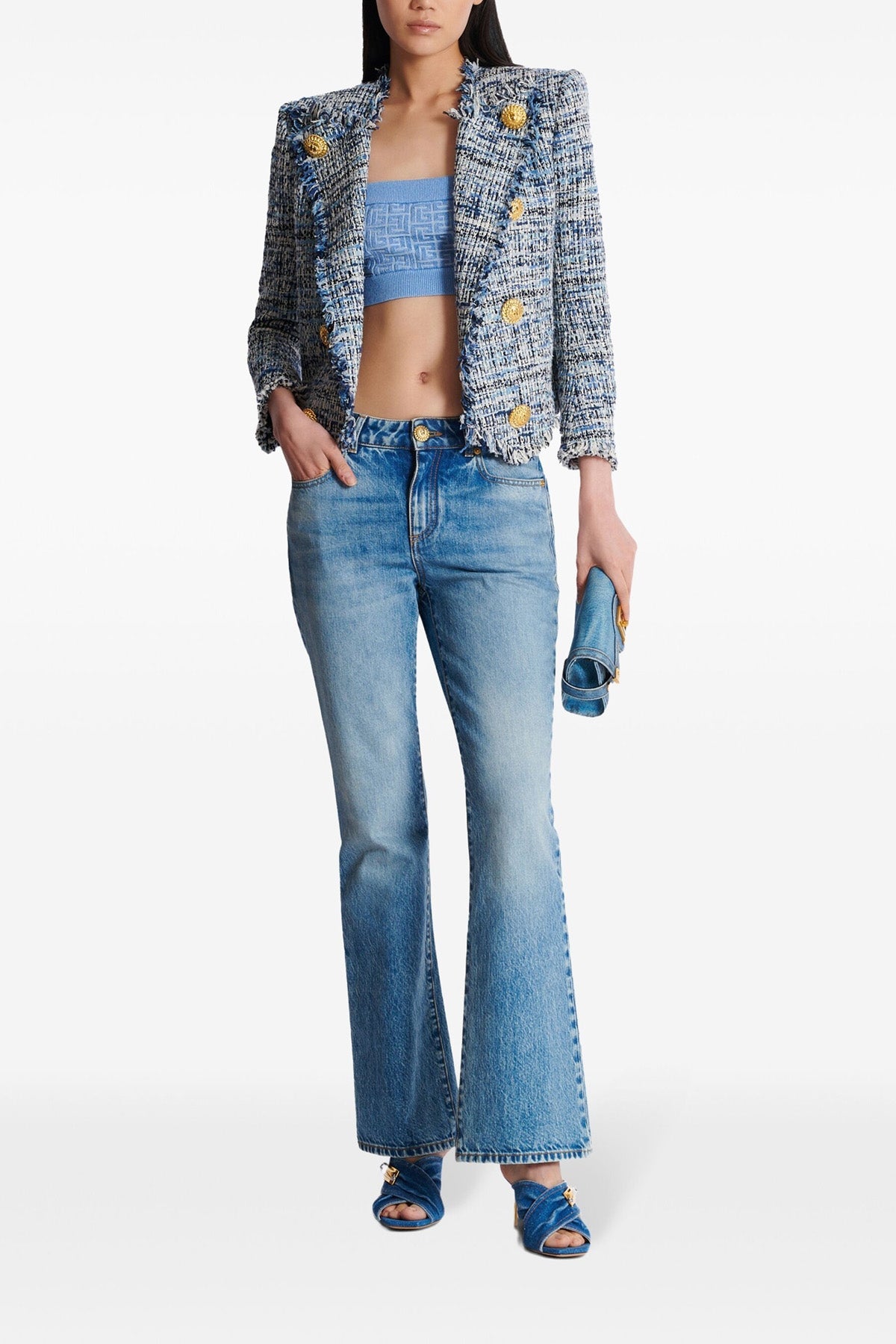 shiny knit top