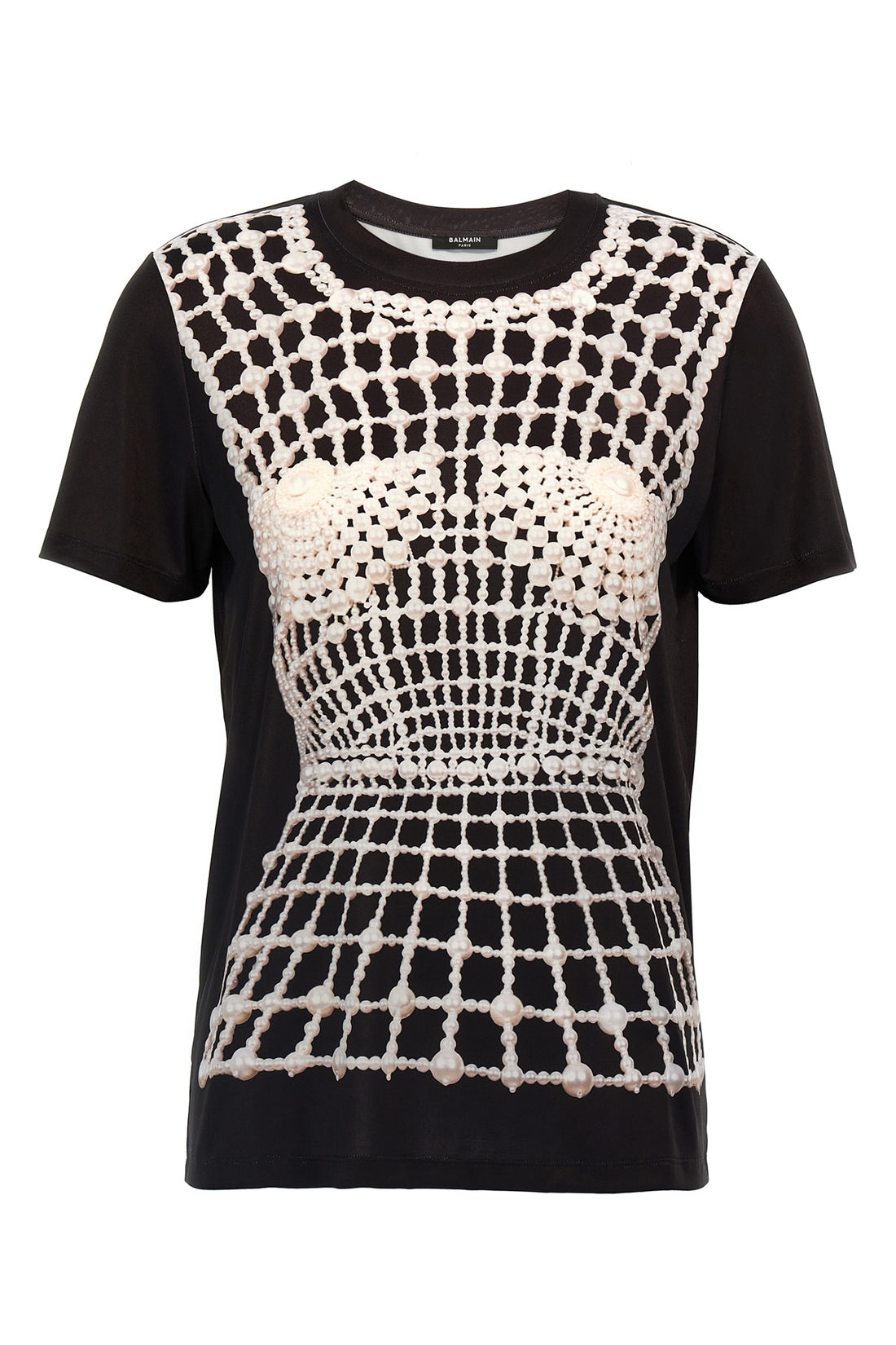 BALMAIN S satin jersey t-shirt