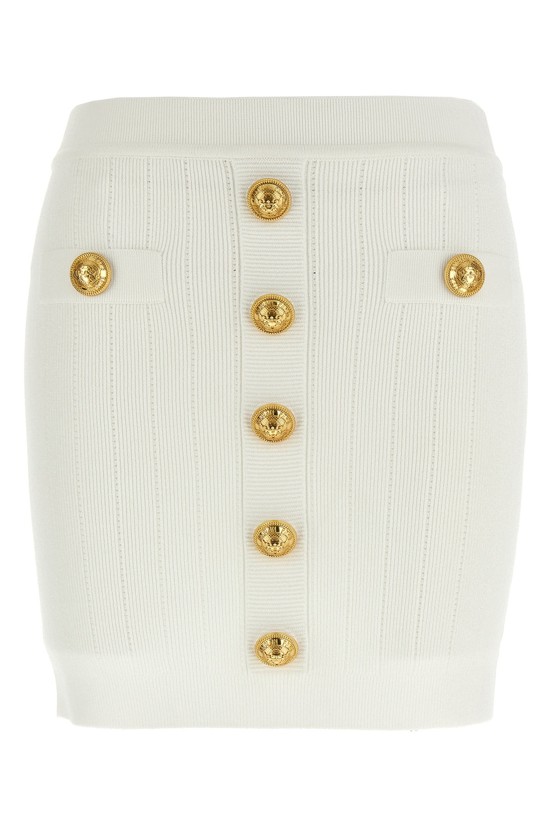 BALMAIN 38 stretch viscose blend skirt