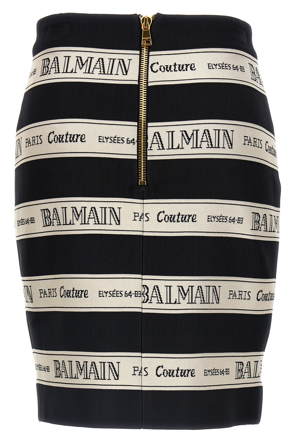 high waist mini skirt in jacquard viscose blend