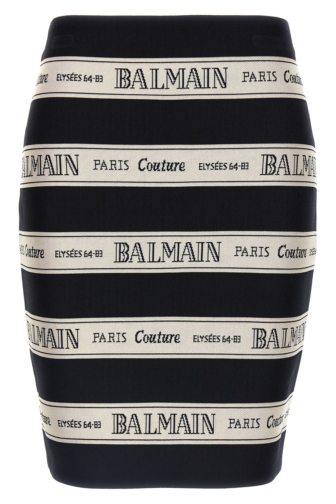 BALMAIN 34 high waist mini skirt in jacquard viscose blend