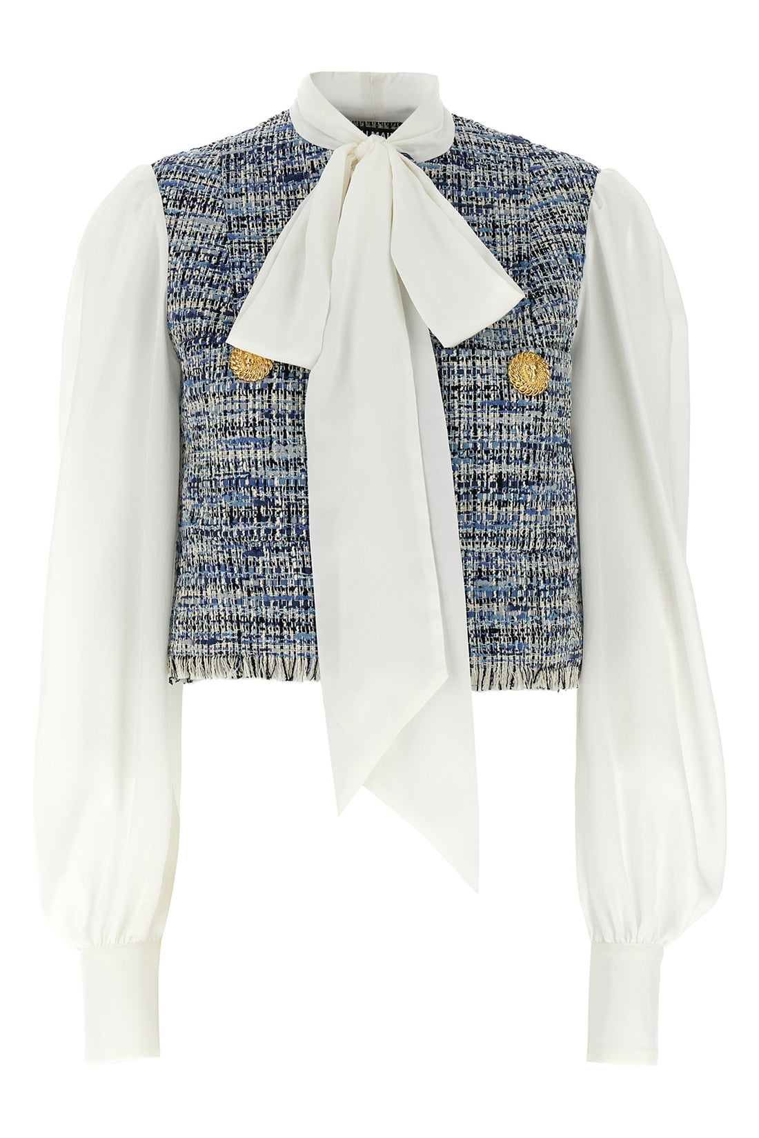 BALMAIN 34 crepe de chine shirt