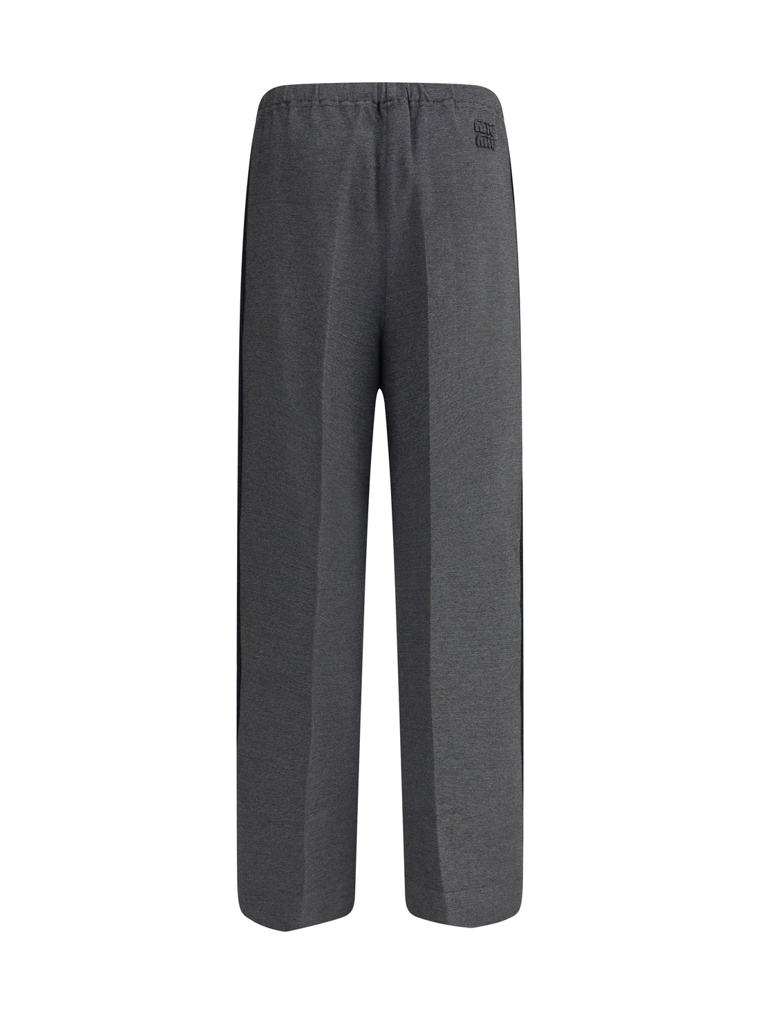 MIU MIU 38 knit trousers with side stripe detail