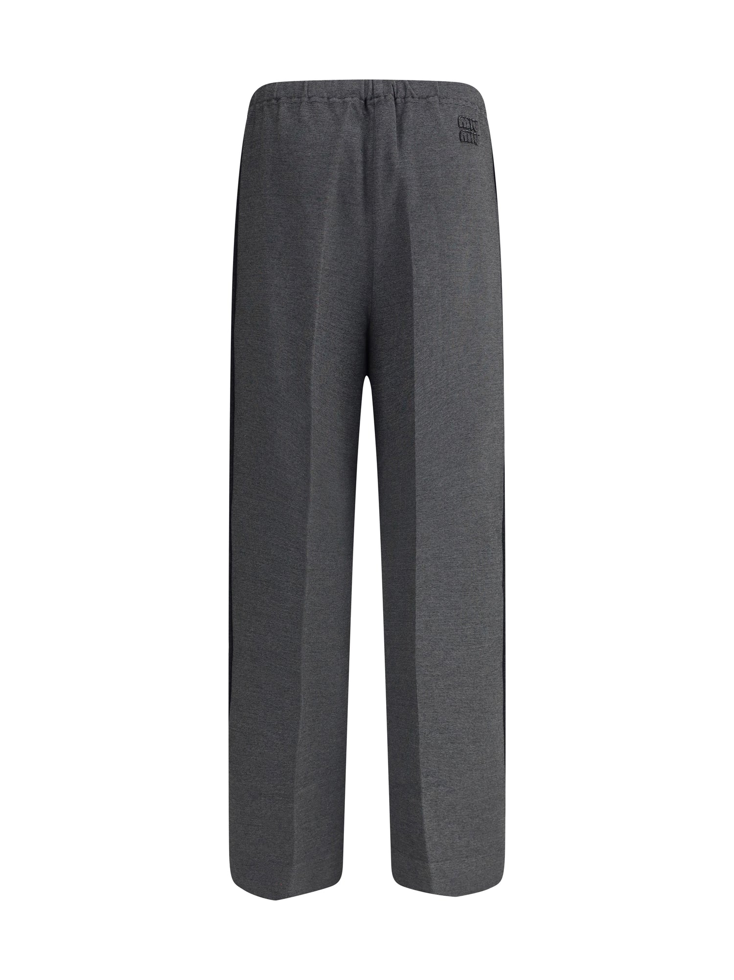 MIU MIU 38 knit trousers with side stripe detail