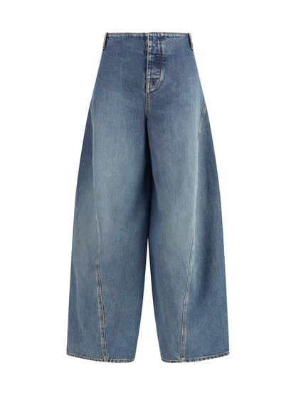 ALAIA 36 cargo trousers in denim