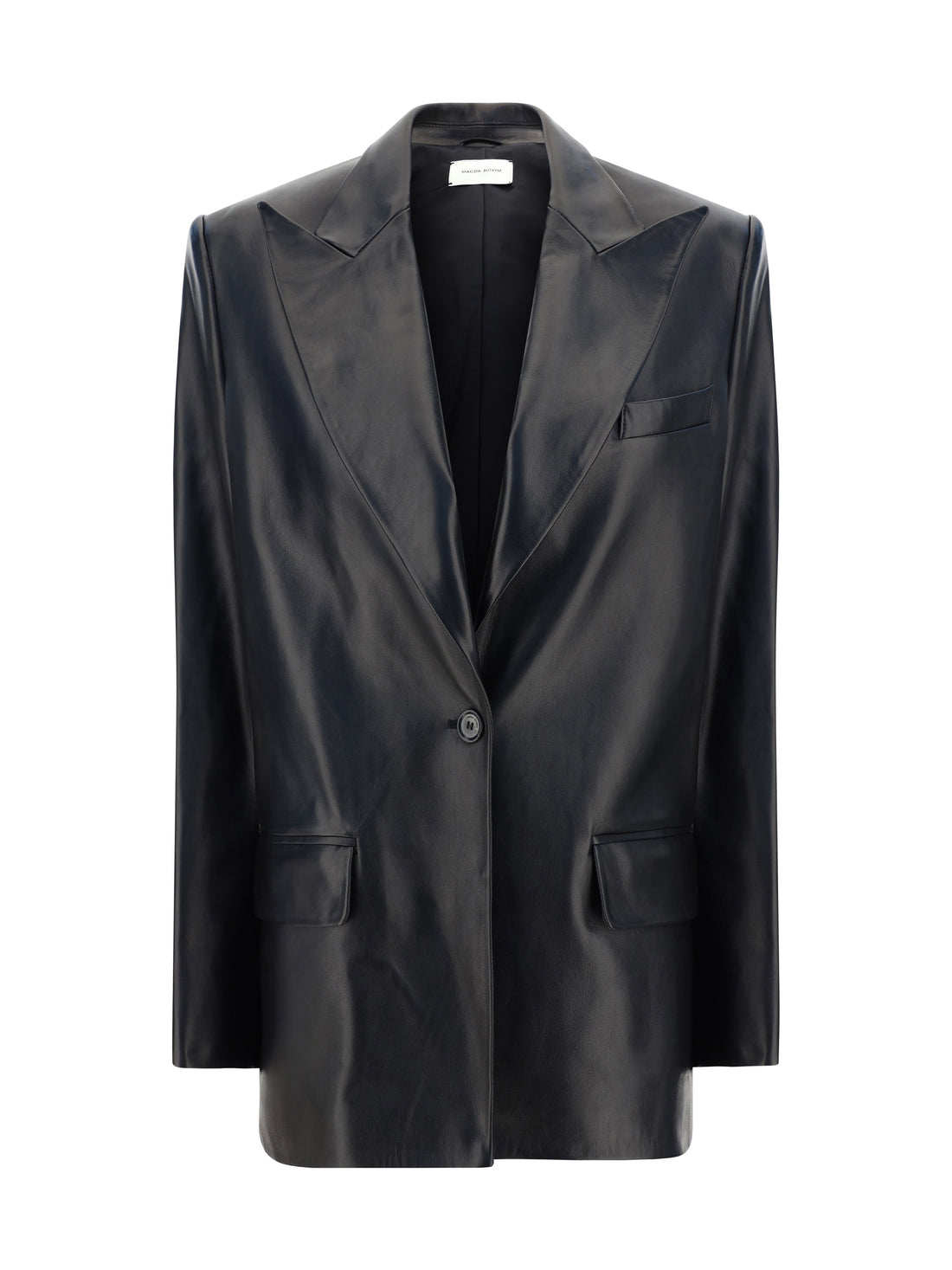 MAGDA BUTRYM 34 leather blazer jacket