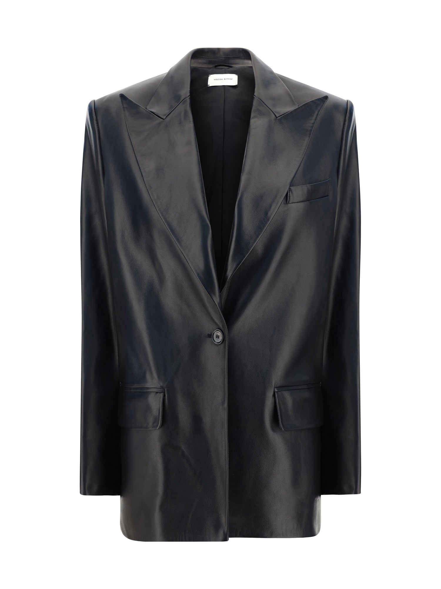 MAGDA BUTRYM 34 leather blazer jacket