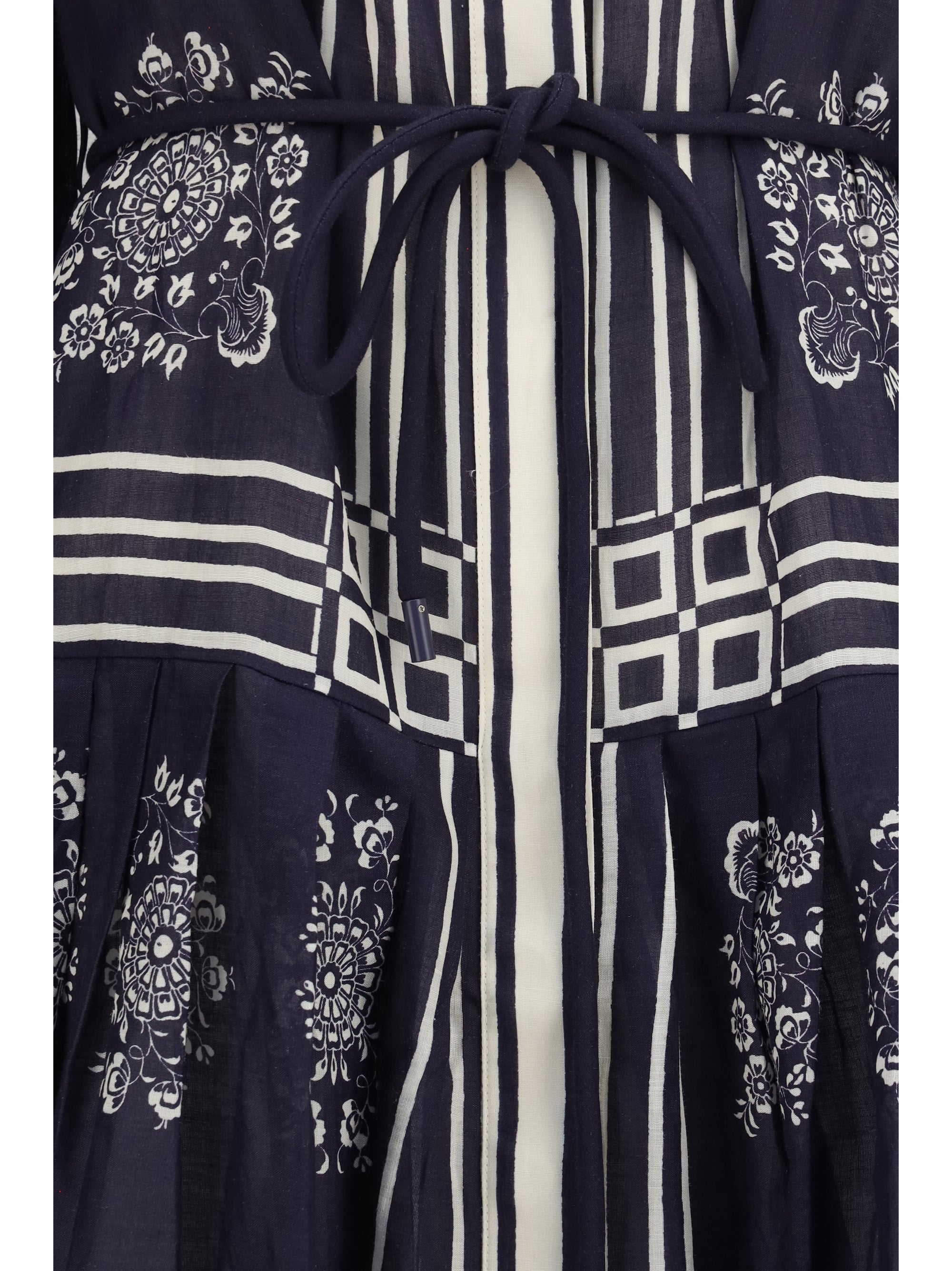 banderra floral print midi shirt dress