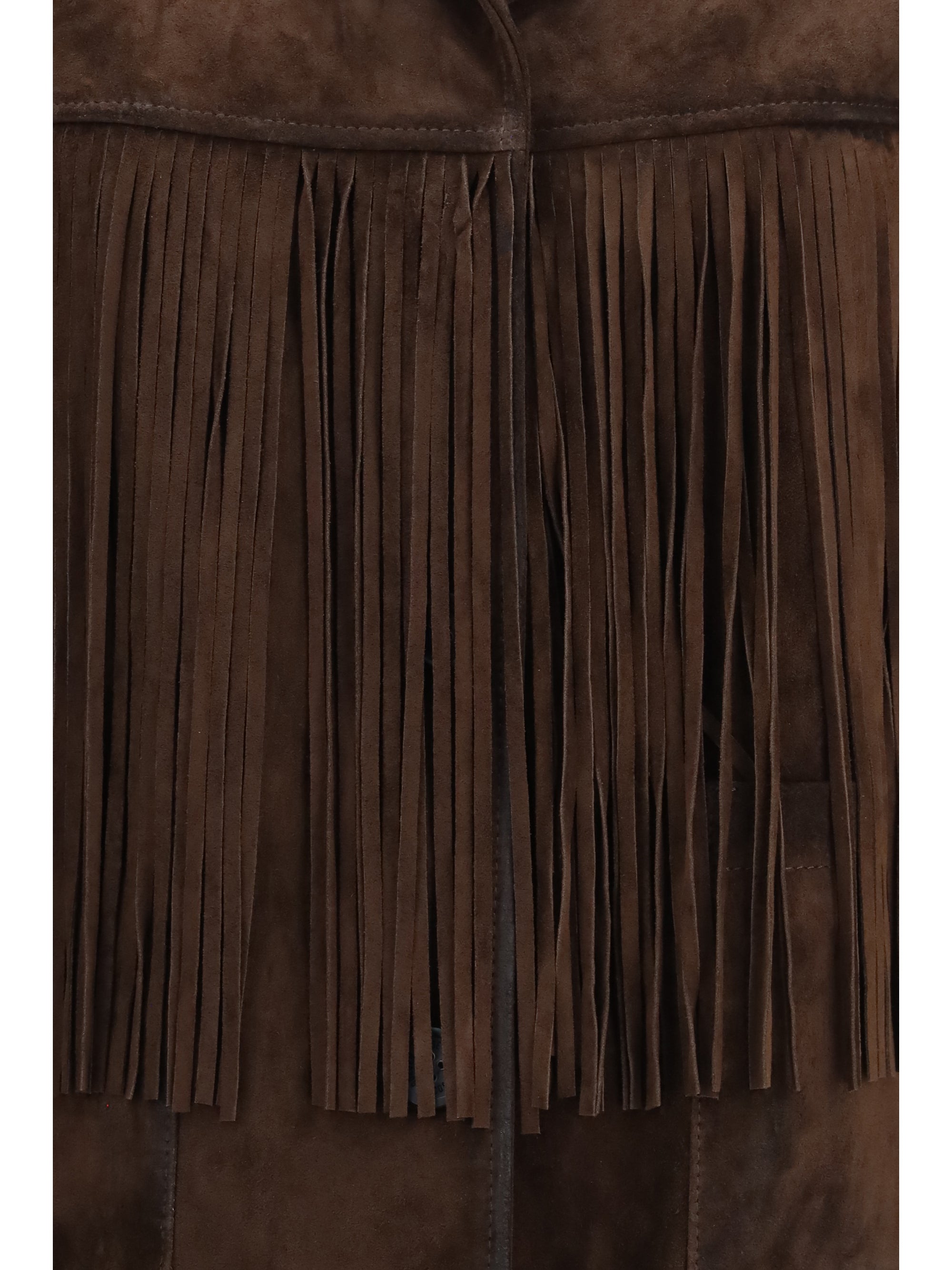 journey leather jacket with fringes