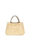 small raffia tote bag