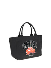 GANNI OS cherry tote bag