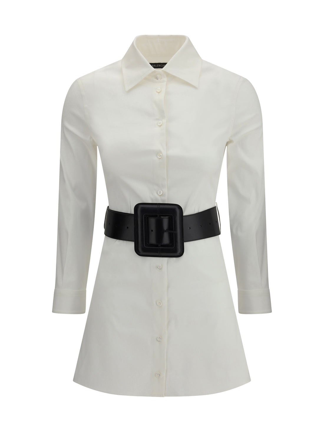 BALENCIAGA 36 poplin shirt mini dress 
