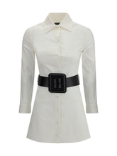BALENCIAGA 36 poplin shirt mini dress 
