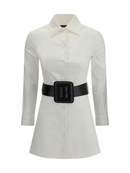 BALENCIAGA 36 poplin shirt mini dress 