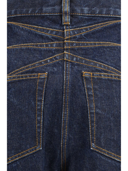 ALAIA 38 rounded denim pants 