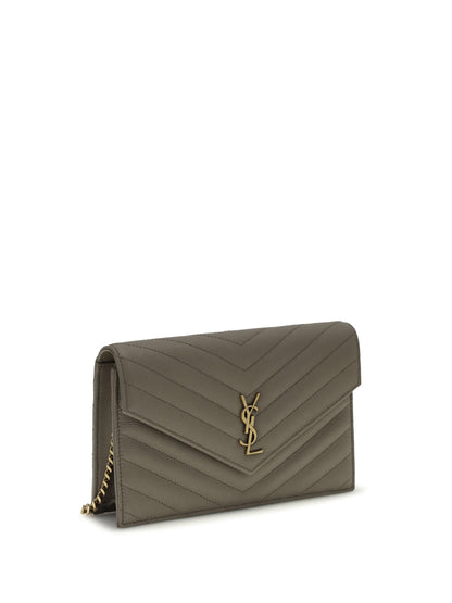 SAINT LAURENT OS cassandre envelope clutch