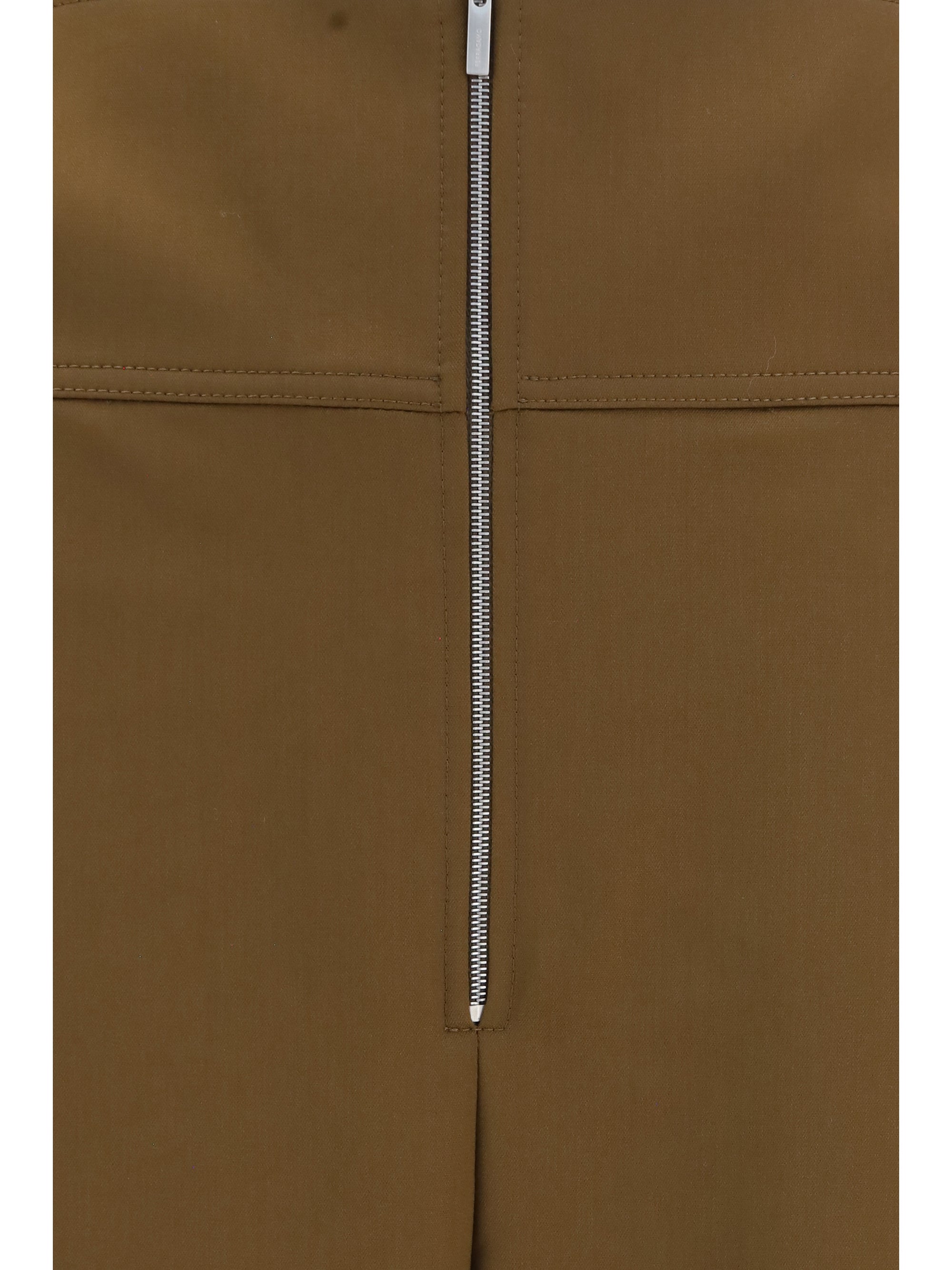 wide balloon-fit zip pants