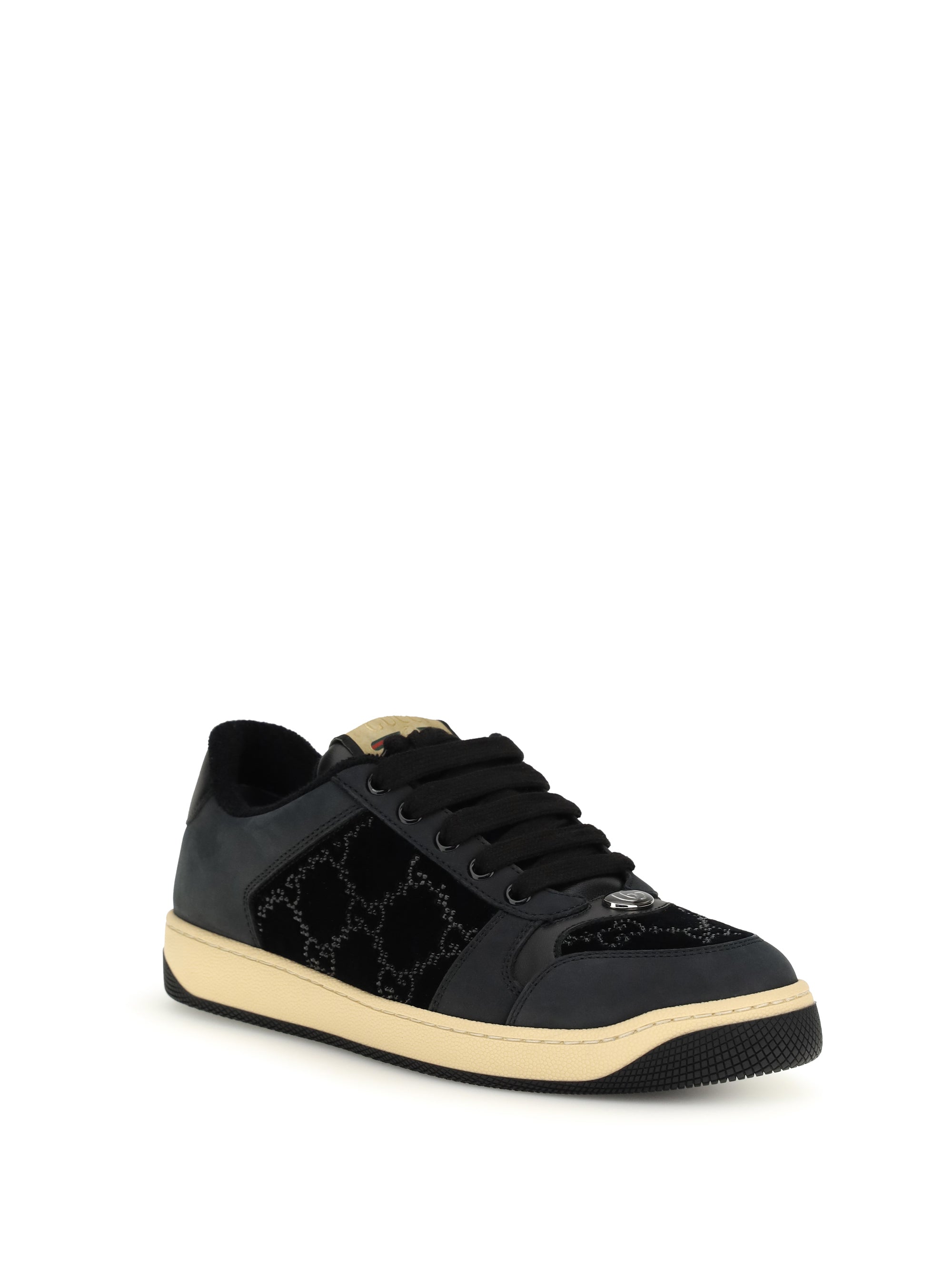 GUCCI 36 gg crystal screener sneakers