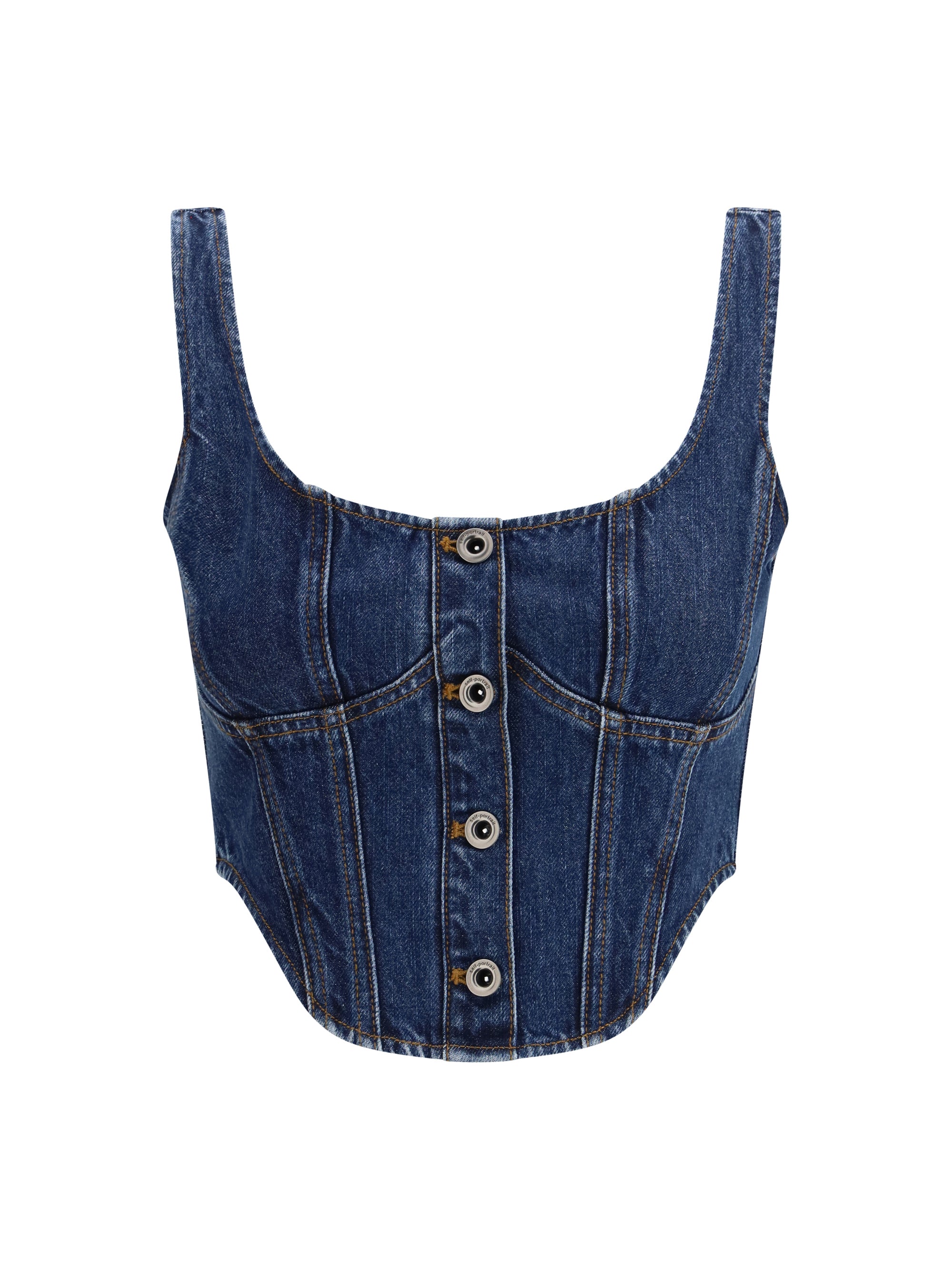 SELF-PORTRAIT 10 denim corset top
