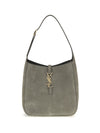 5 à 7 supple shoulder bag in grained nubuck