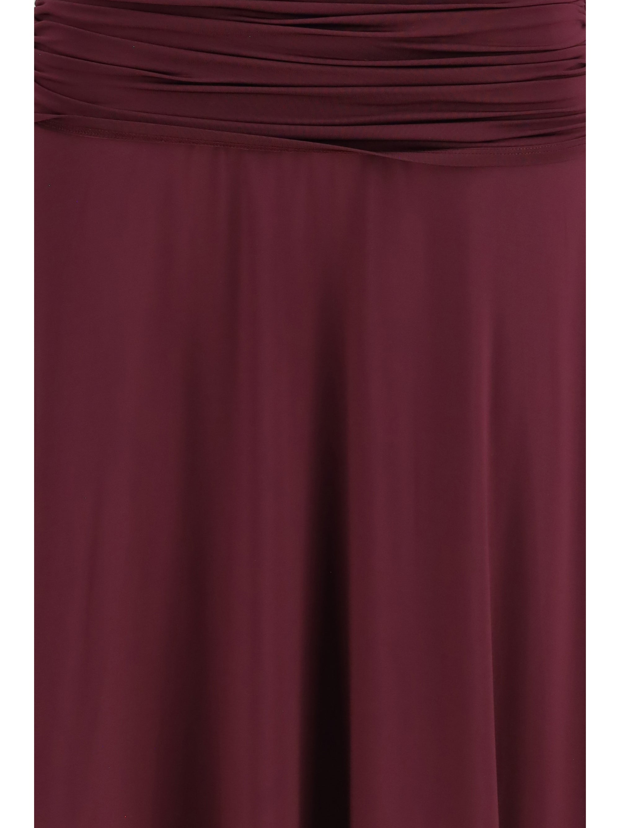ruched midi dress in jersey