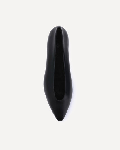 leather ballerinas