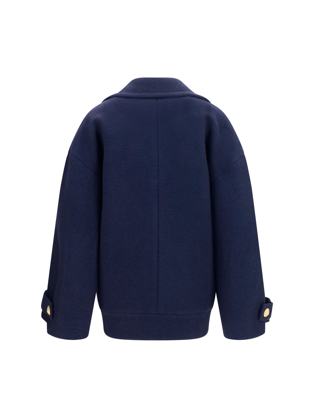 BALMAIN 36 double-breasted wool coat with buttons