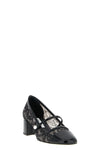 elisa pumps in semi-transparent lace effect mesh