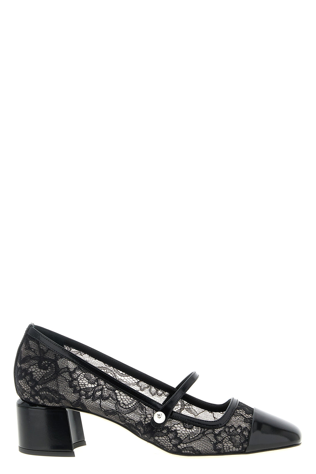 JIMMY CHOO 37 elisa pumps in semi-transparent lace effect mesh
