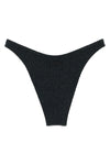 elise bikini bottoms in crinkle lurex fabric