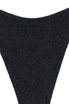 elise bikini bottoms in crinkle lurex fabric