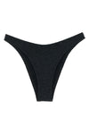 elise bikini bottoms in crinkle lurex fabric