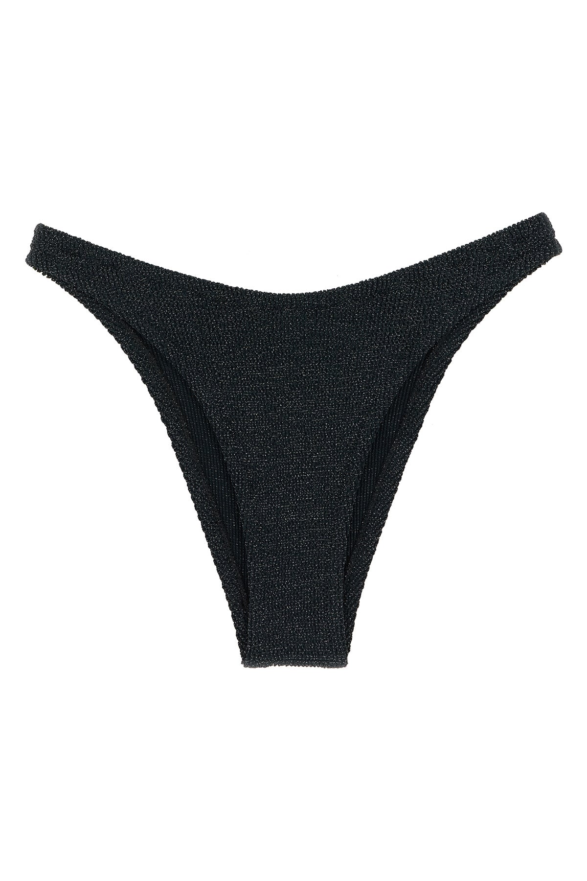 elise bikini bottoms in crinkle lurex fabric