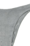 elise bikini bottoms in crinkle lurex fabric