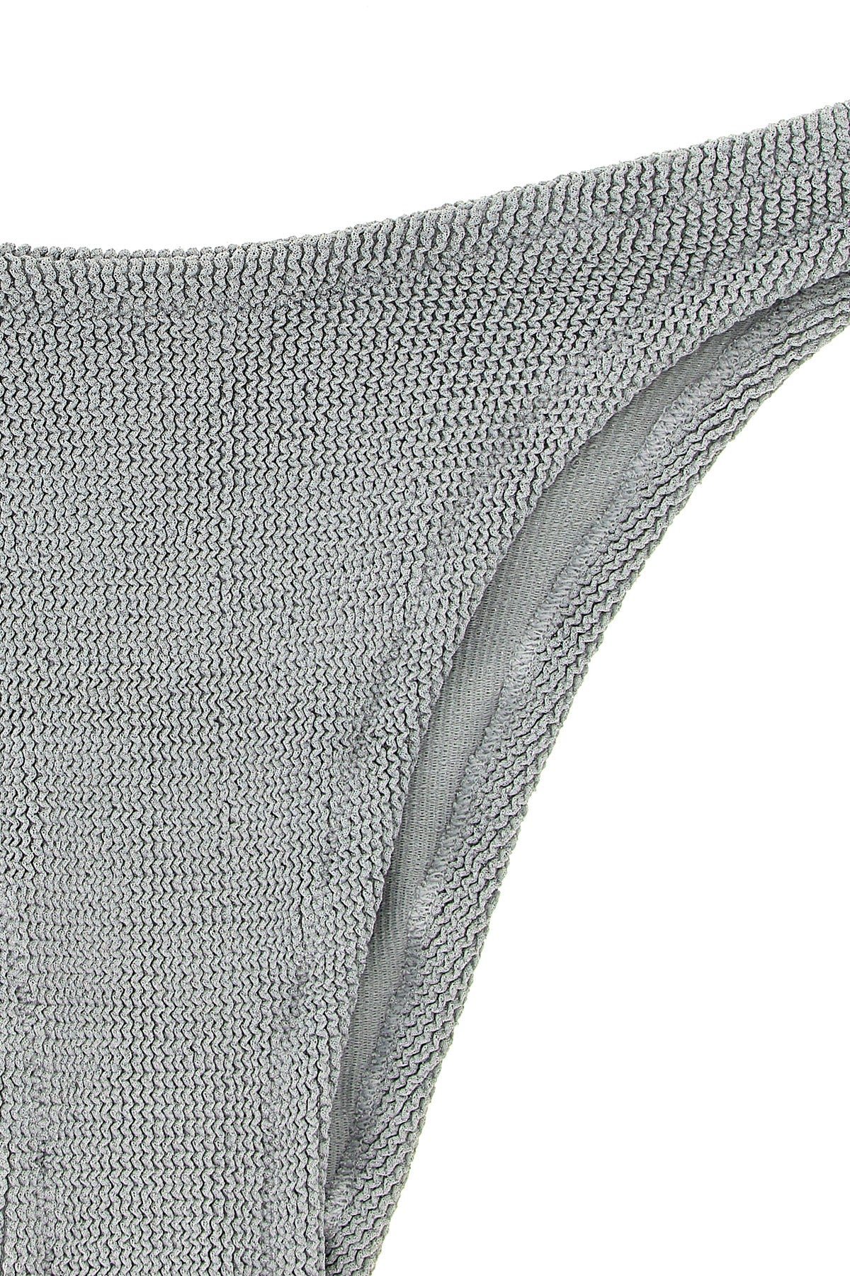 elise bikini bottoms in crinkle lurex fabric