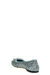 elme ballet flats in glitter-covered fabric