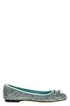 elme ballet flats in glitter-covered fabric