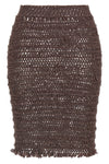 emma midi skirt in semi-transparent stretch tulle handmade